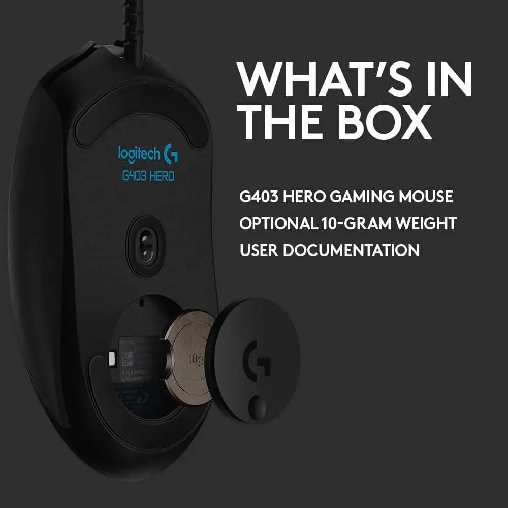 logitech, G403, Mouse Black