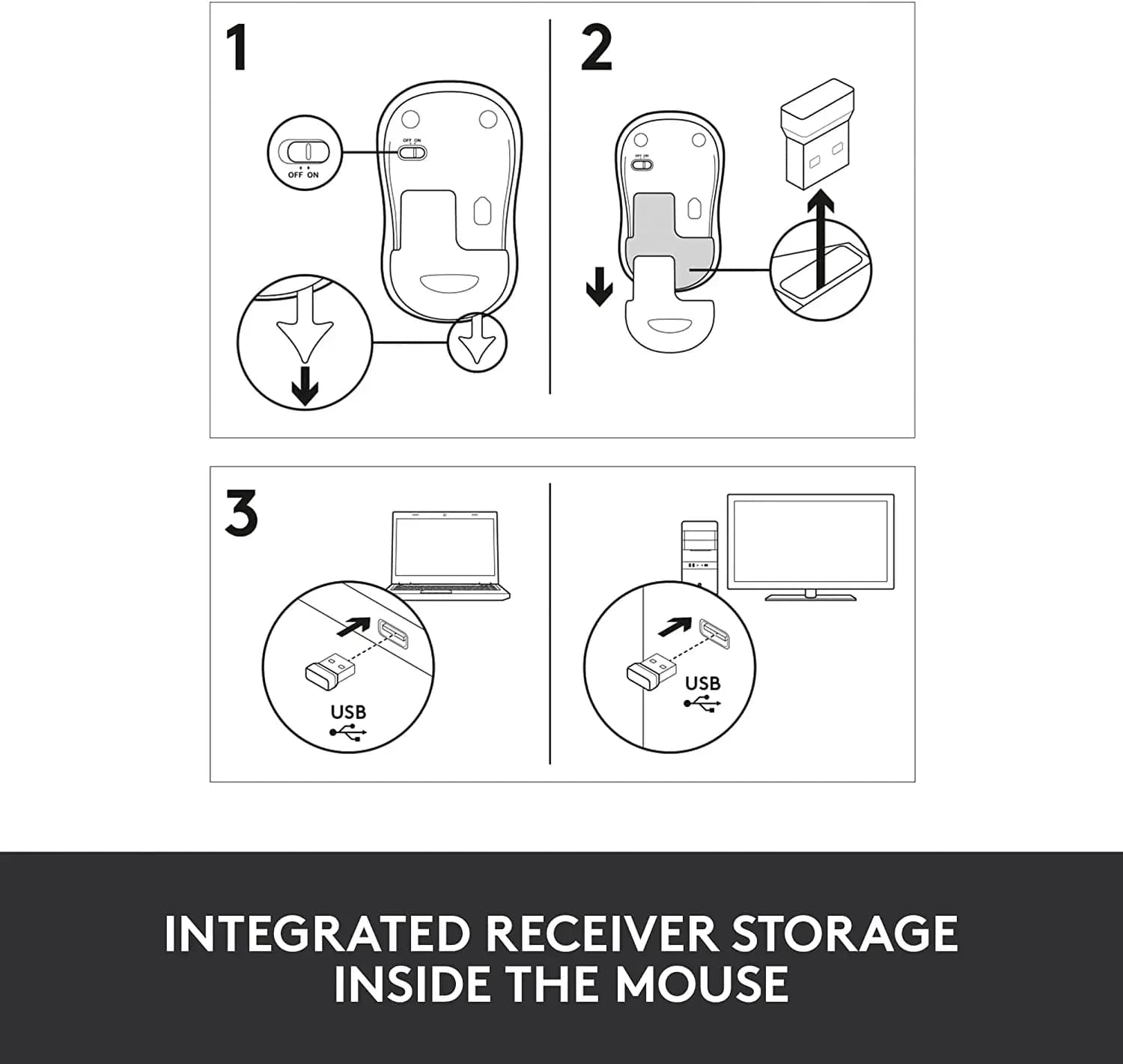 logitech M185 Mouse Grey