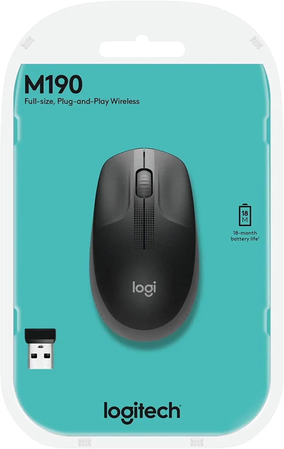 logitech, M190, mouse Carcoal