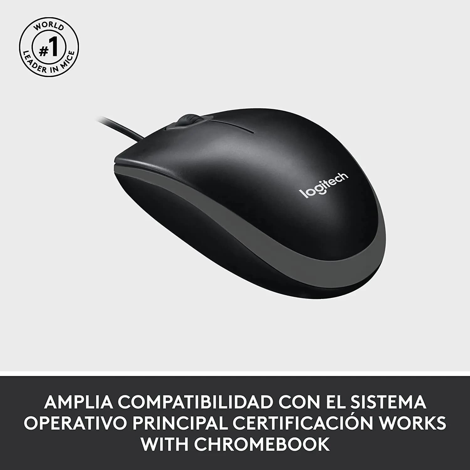 logitech, M100, Mouse Black