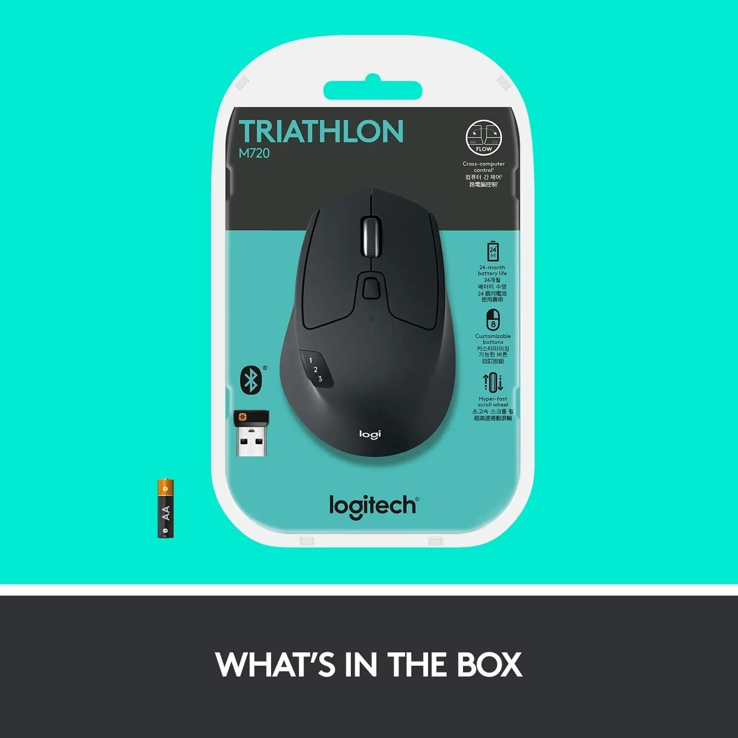 logitech, M720, Mouse Black