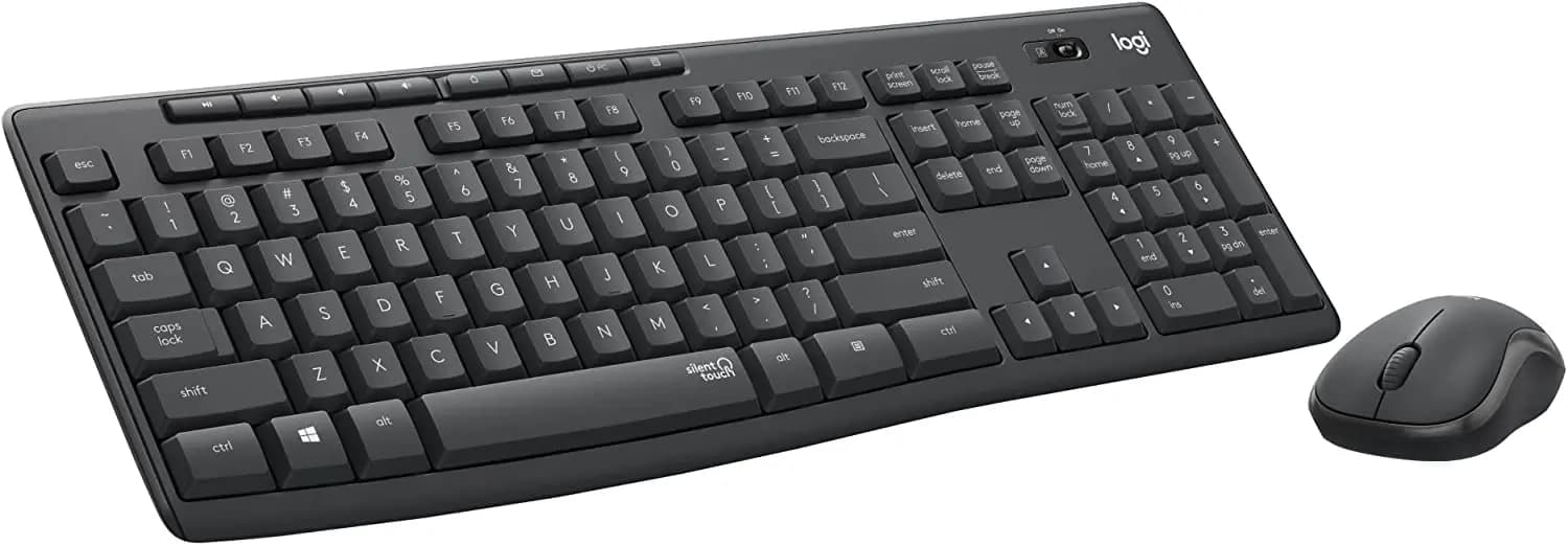 logitech, MK295, Keyboard + Mouse (EN/RU) (Combo) Black
