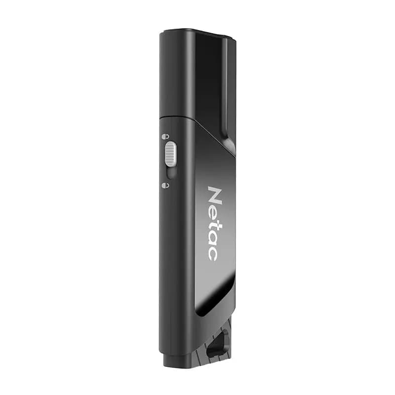 NETAC, U336, 128GB, USB3.2, Write protection, Black