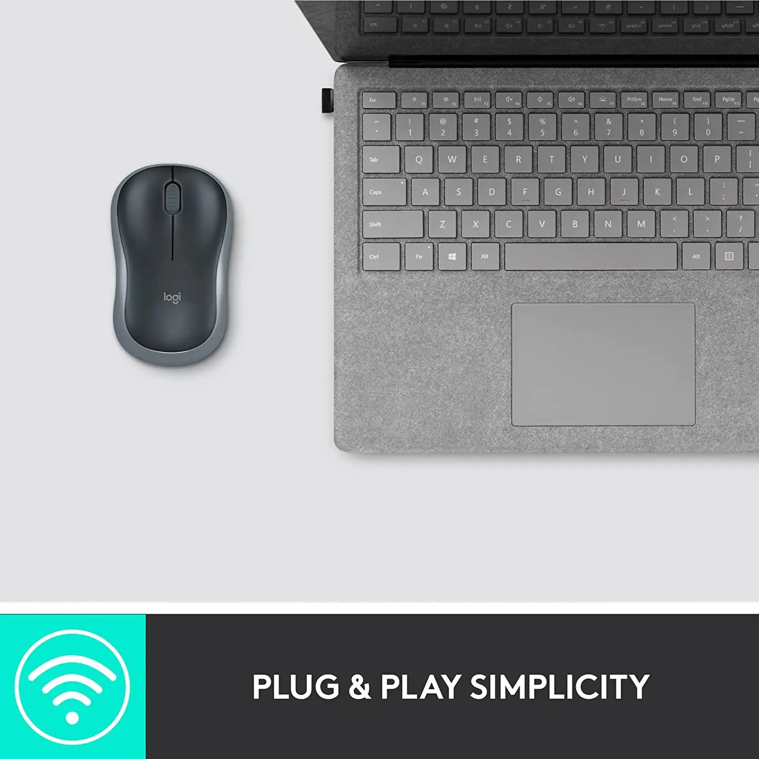 logitech M185 Mouse Grey