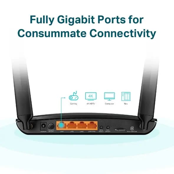 TP-Link, Archer MR600, 4G+ Cat6 AC1200 Wireless Dual Band Gigabit Router