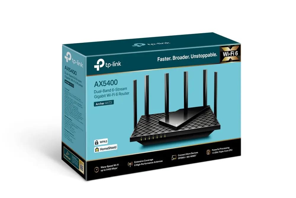 TP-Link, Archer AX73, AX5400 Wi-Fi 6 Router