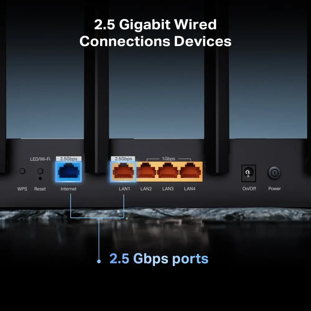 TP-Link, Archer BE400, BE6500 Dual-Band Wi-Fi 7 Router