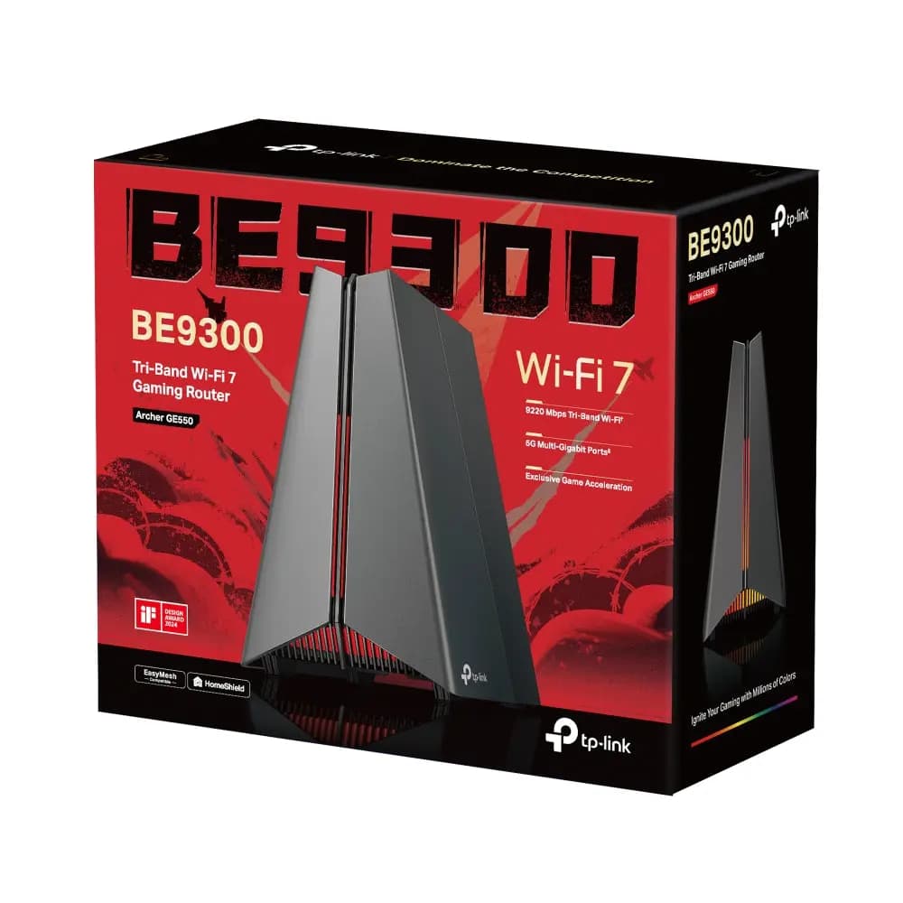 TP-Link, Archer GE550 BE9300 Tri-Band Wi-Fi 7 Gaming Router