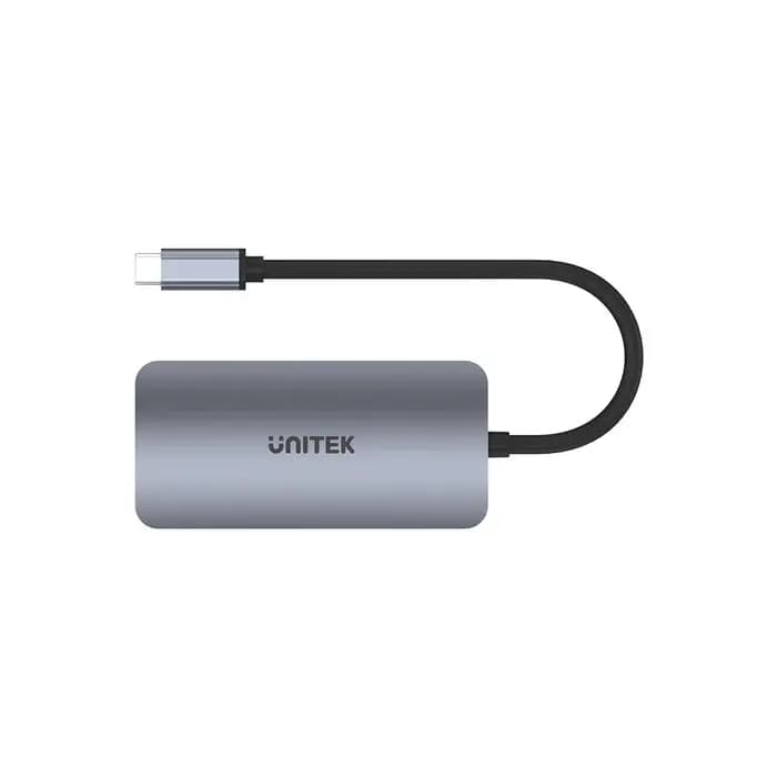 D1051A Unitek P5 Trio 5-in-1 Type C to HDMI x2, VGA, USB 3.0, PD 100W, 15cm, 0.25Y