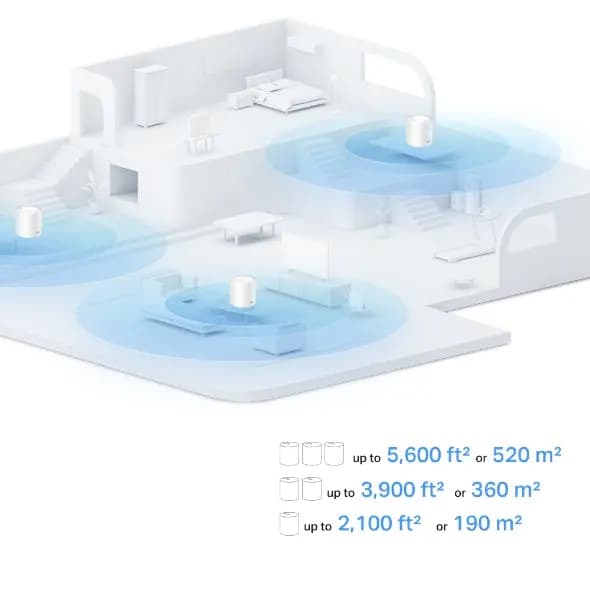TP-LINK, Deco X10(2-pack), AX1500 Whole Home Mesh Wi-Fi 6 System