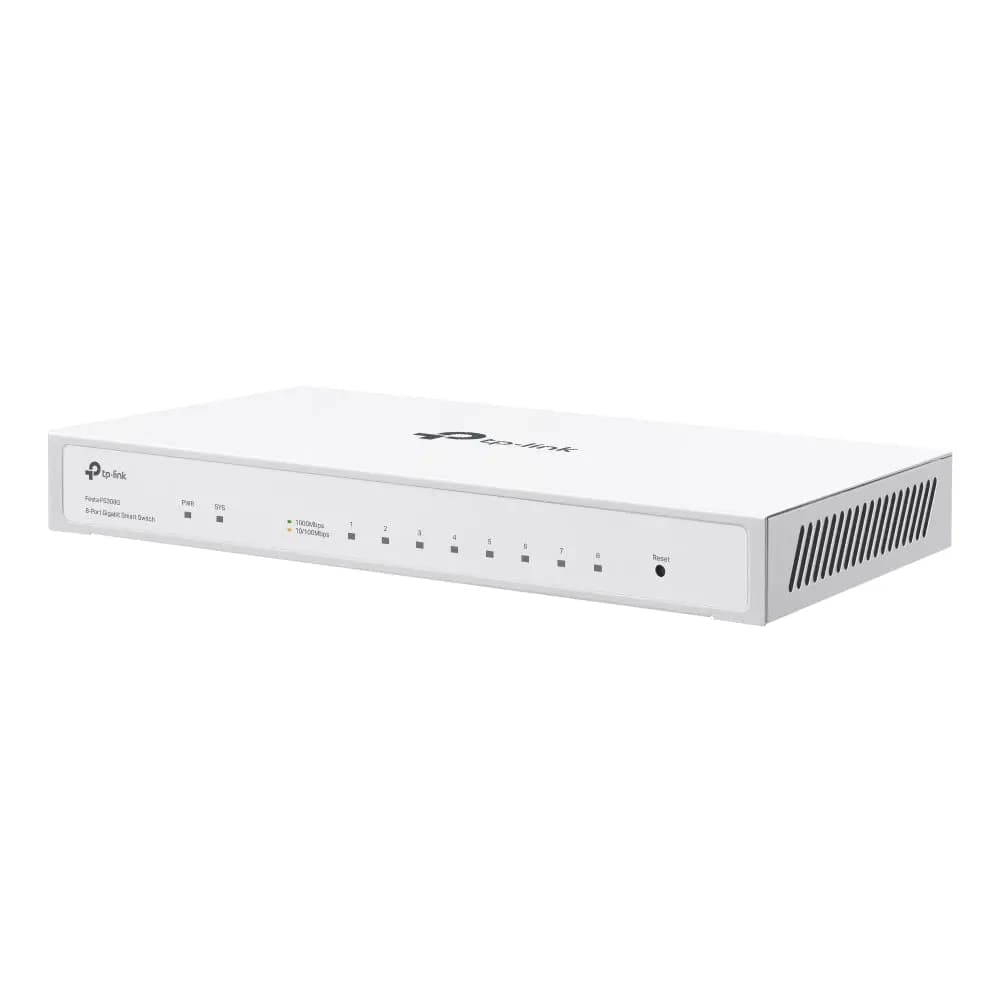 TP-Link, Festa FS308G, 8-Port 10/100/1000Mbps Smart Switch, Supports PoE input