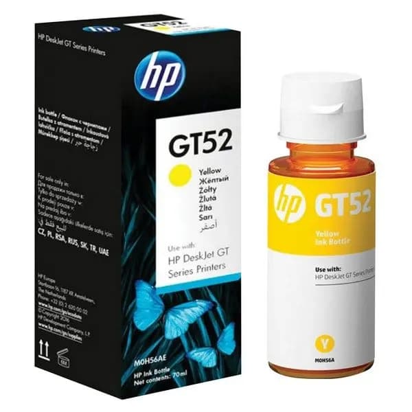 HP GT52 Yellow Ink Bottle , M0H56AE