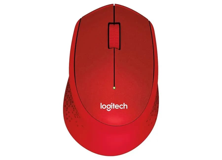 logitech, M330, Mouse Red
