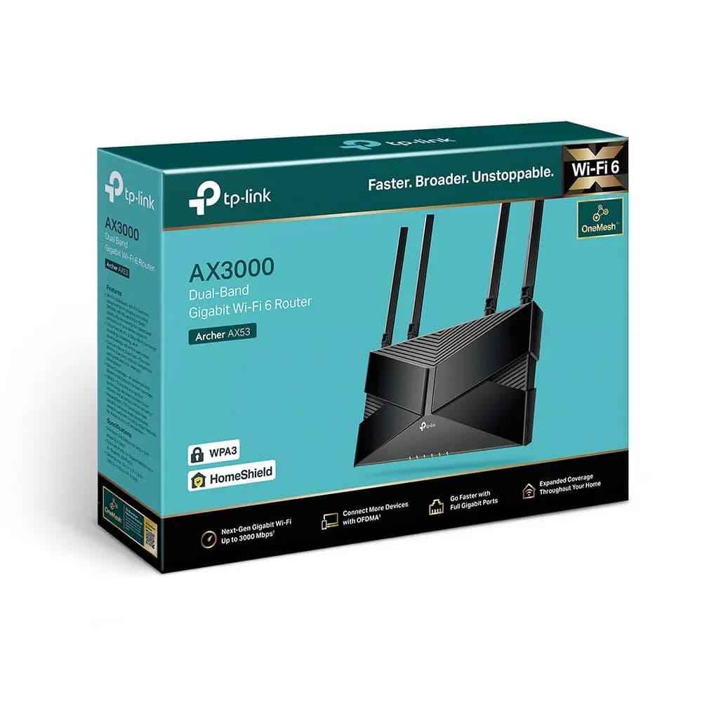 TP-Link, Archer AX53, AX3000 Wi-Fi 6 Router