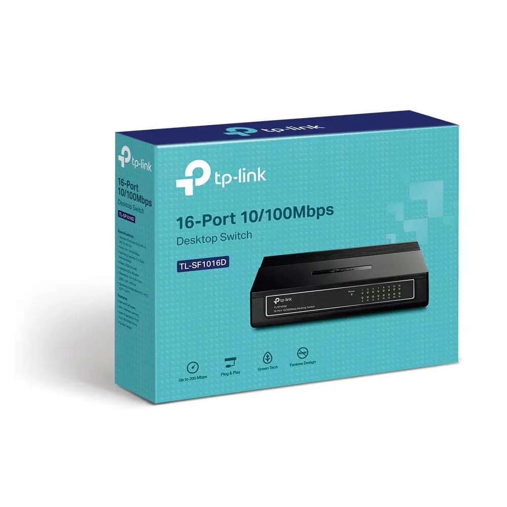 TP-Link, TL-SF1016D, 16-port 10/100M Desktop Switch