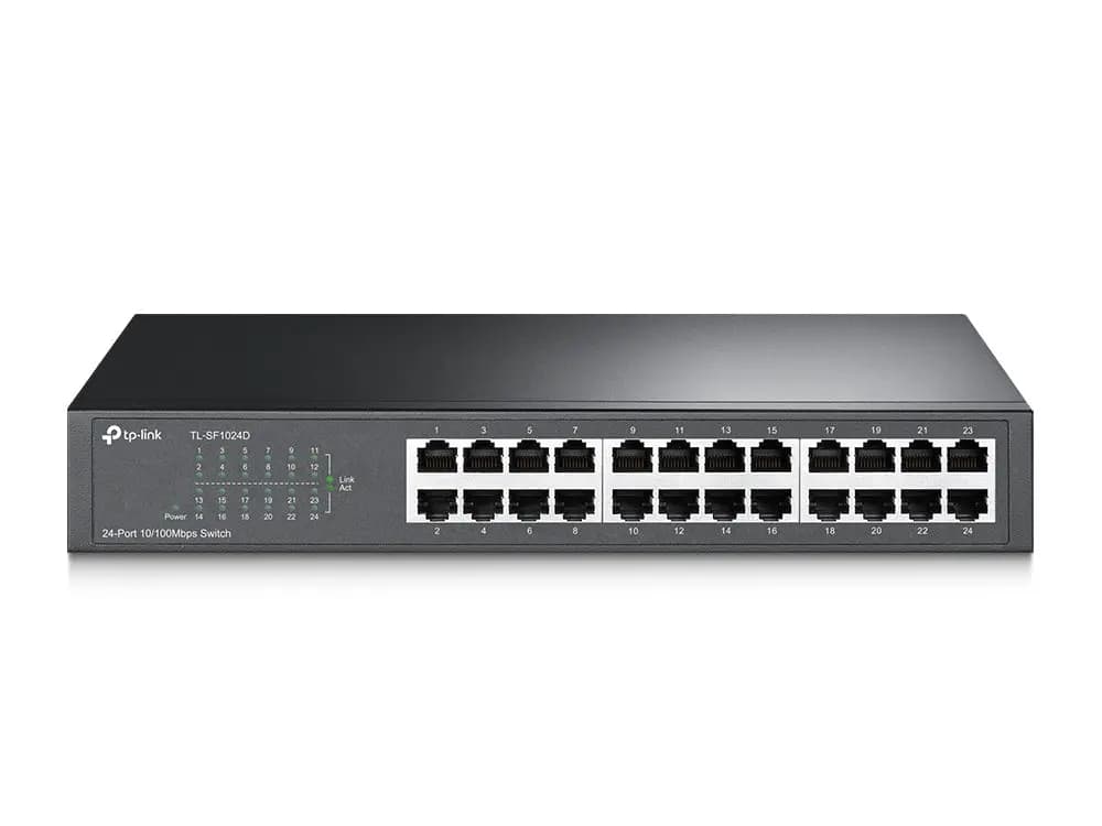TP-Link, TL-SF1024D, 24-port 10/100 Switch, 24 10/100M RJ45 ports