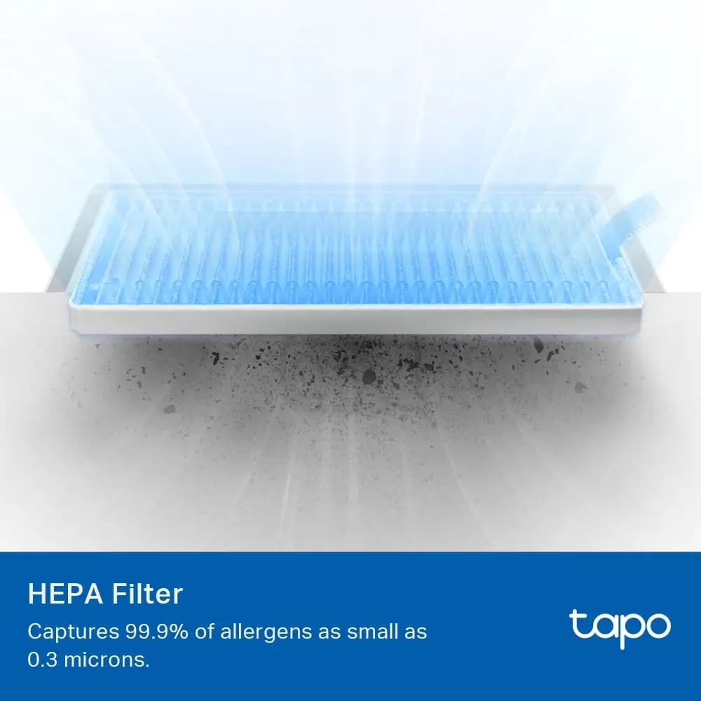 TP-Link, Tapo RVA105, Robot Vacuum Replacement Kit Main Brush ×1, Side Brush ×2, Washable HEPA Filter ×2