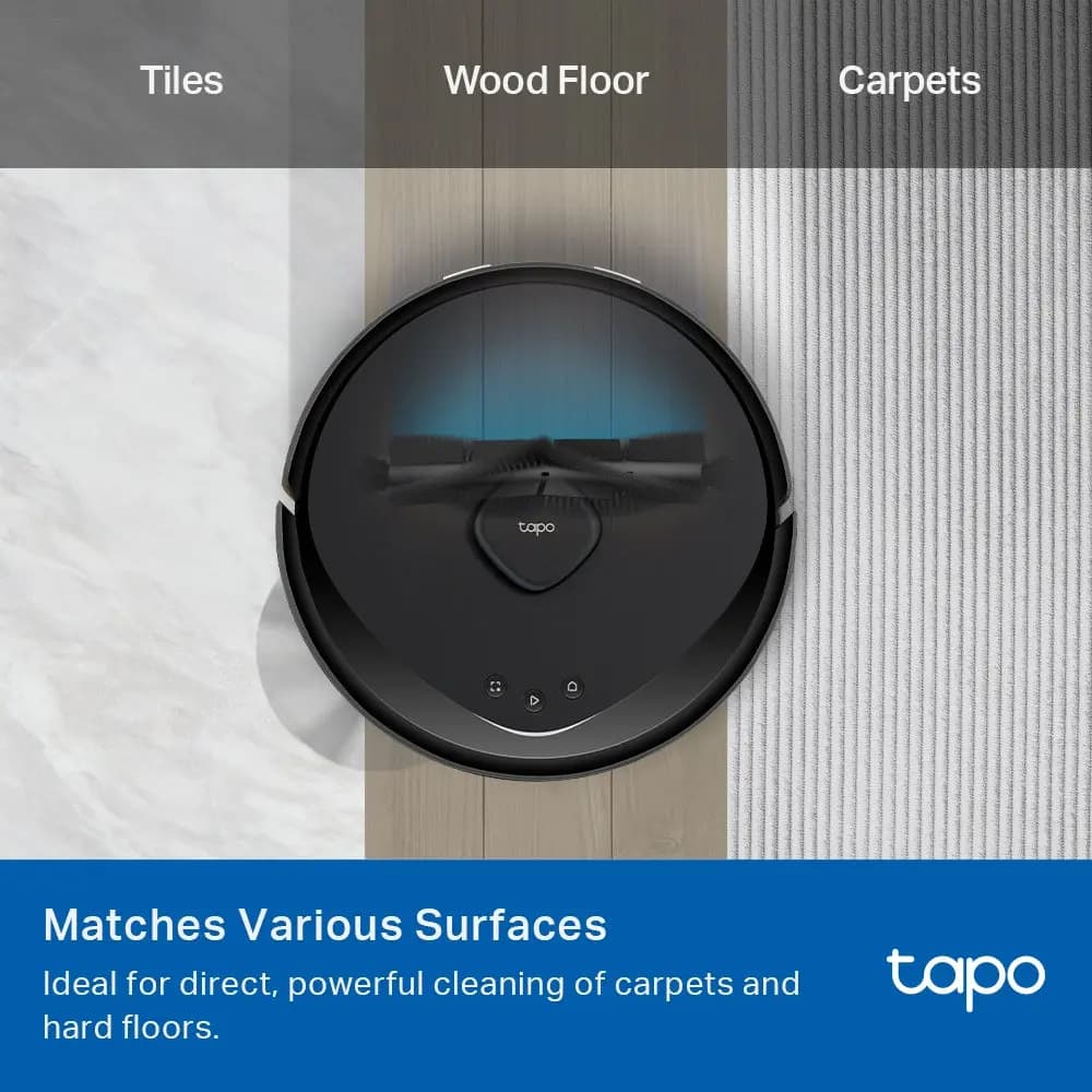 TP-Link, Tapo RVA105, Robot Vacuum Replacement Kit Main Brush ×1, Side Brush ×2, Washable HEPA Filter ×2