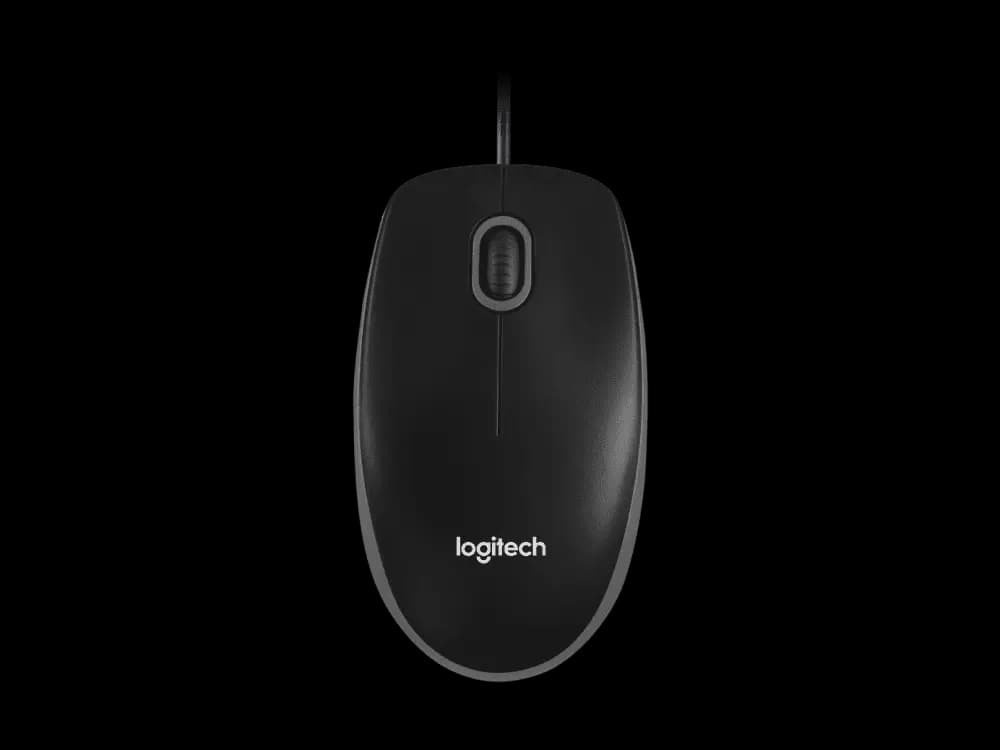 Logitech, B100, Mouse Black
