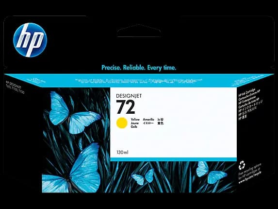 HP 72, Yellow DesignJet Ink Cartridge C9373A