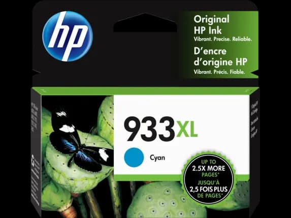 HP 933XL Ink Cartridge, Cyan CN054AE (High Yield)