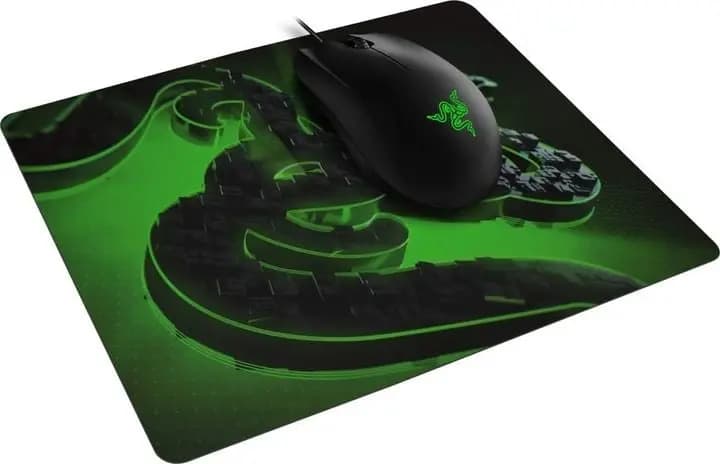 Razer, Abyssus and Goliathus, Mouse + Pad, Black