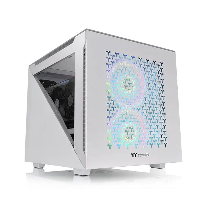 Thermaltake, Divider 200 TG Air Snow Micro Chassis Case Black