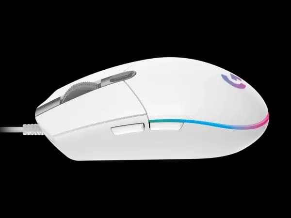 logitech, G102, Mouse (RGB) White