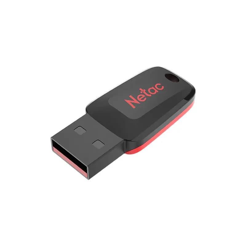 NETAC, U197, 64GB, USB2.0, Black+Red