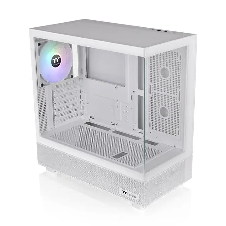 Thermaltake, View 270 Plus TG ARGB Snow Mid Tower Chassis Case White.