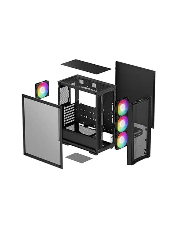 DeepCool, CC560 MESH V2 Case Black.