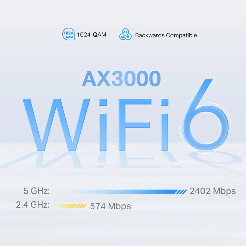 TP-Link, Deco X50-5G(1-pack), Router 5G AX3000 Whole Home Mesh Wi-Fi 6 Gateway