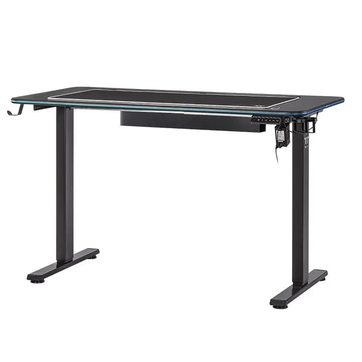 GT120 RGB Gaming Desk, 100-240V, Size: 120cm(L) x 60cm(W) / 47.2"(L) x 23.6"(W), RGB LED Lighting Strip: 16.8 million colors,