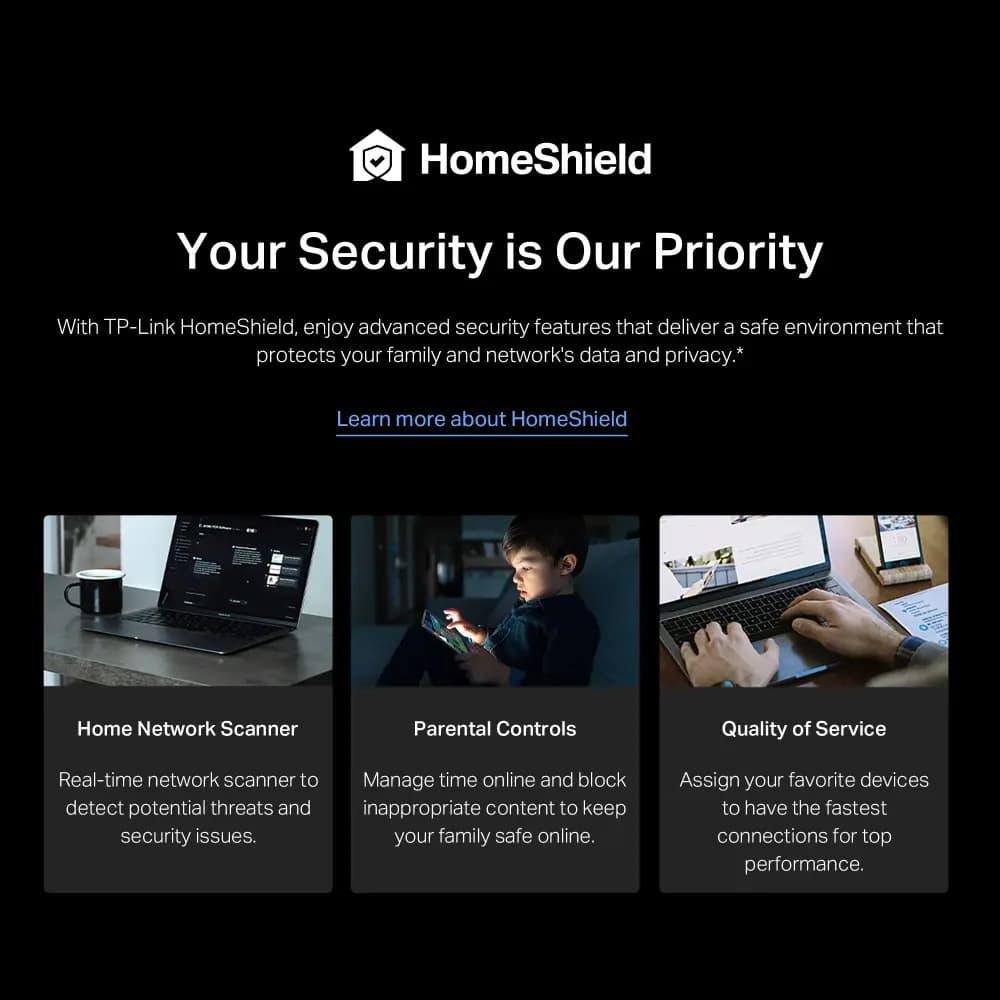 TP-Link, Archer BE220W, BE3600 Dual-Band Wi-Fi 7 Router