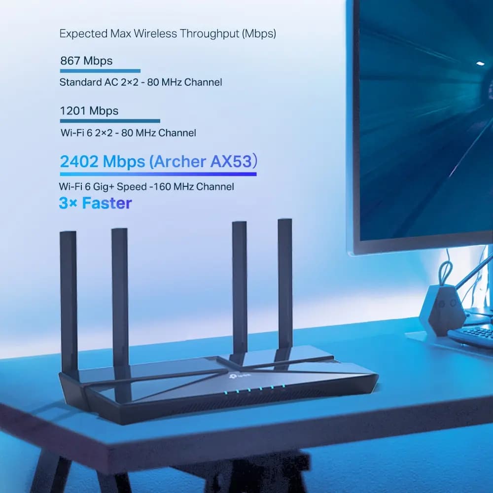 TP-Link, Archer AX53, AX3000 Wi-Fi 6 Router