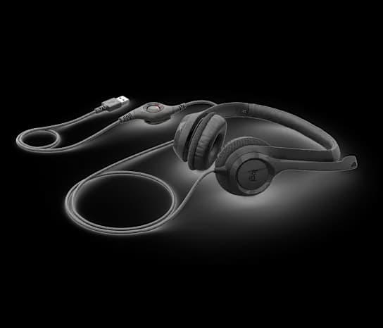 Logitech, H390 USB Headset Black