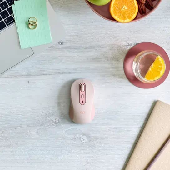 logitech, Signature M650L, Mouse Rose.