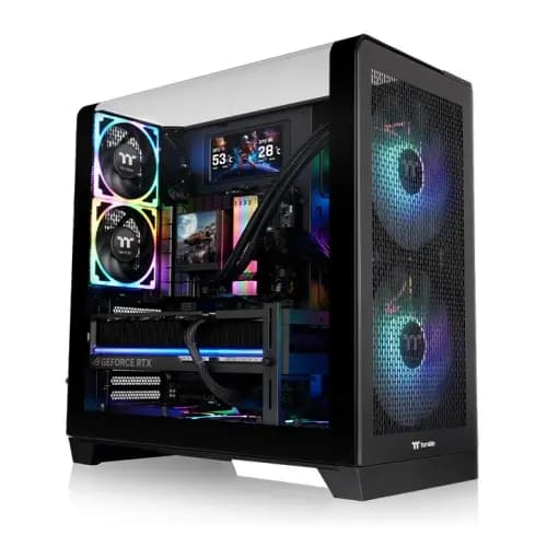 Thermaltake, View 390 Air Mid Tower Chassis Case Black.