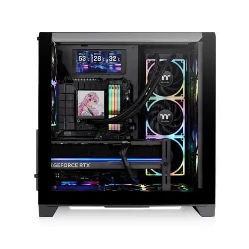Thermaltake, View 390 Air Mid Tower Chassis Case Black.