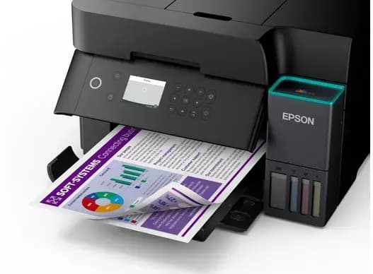 EPSON EcoTank L6370 A4 ფერადი მულტიფუნქციური WiFi პრინტერი