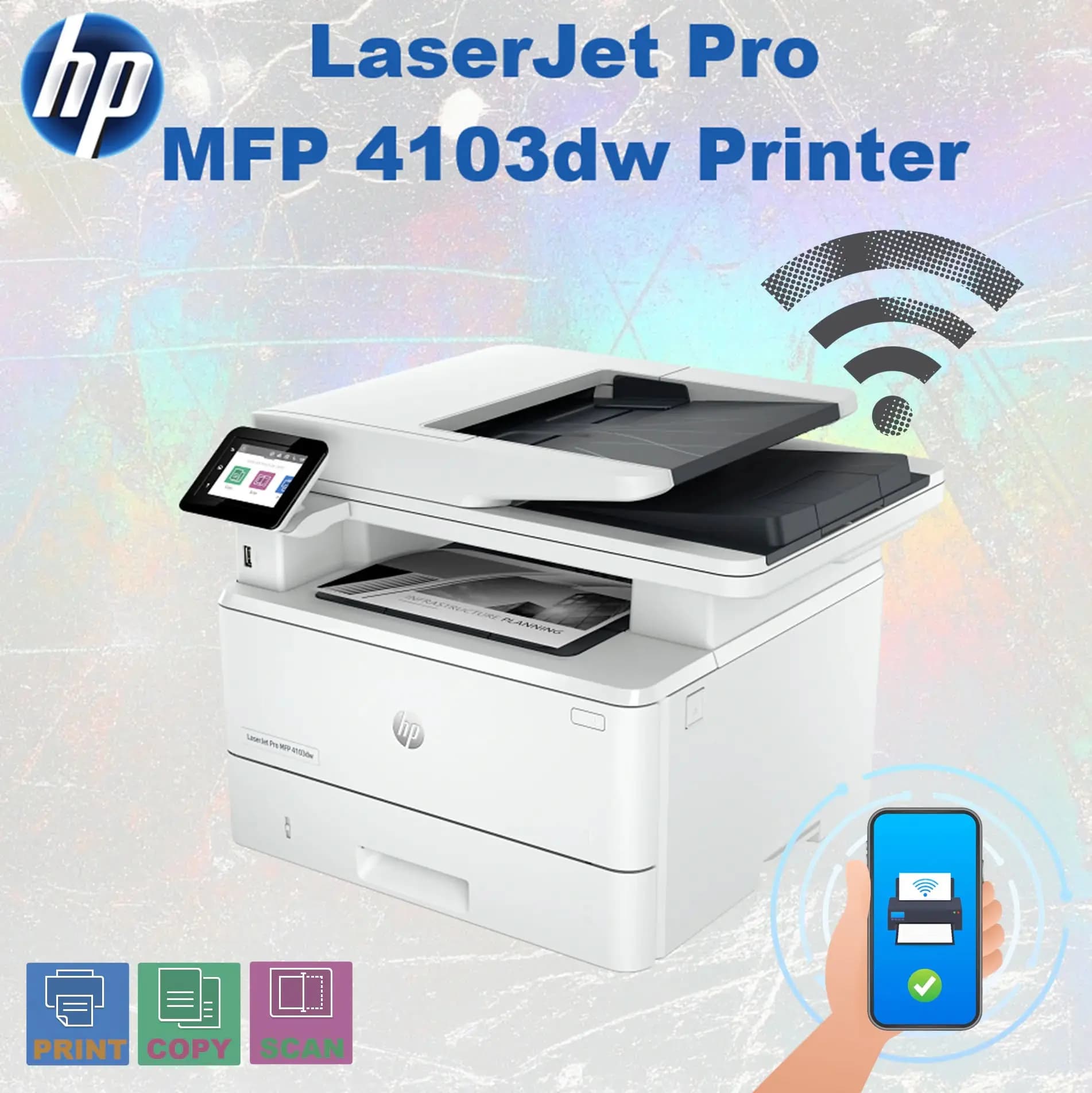 HP LaserJet Pro MFP 4103dw Printer A4