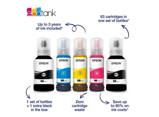 EPSON EcoTank L6370 A4 ფერადი მულტიფუნქციური WiFi პრინტერი
