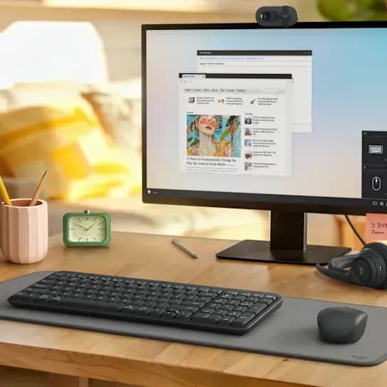 logitech, MK250 Compact, Keyboard + Mouse (Combo) Graphite