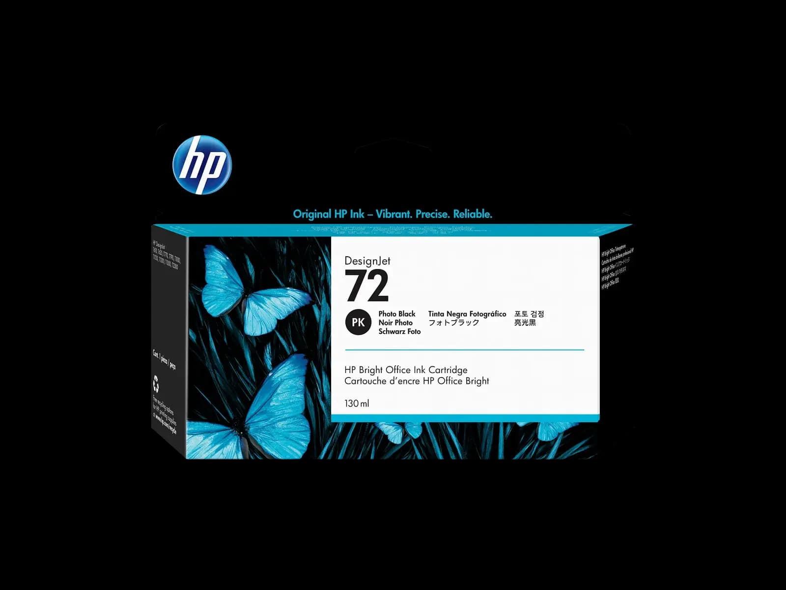 HP 72, Photo Black DesignJet Ink Cartridge C9370A
