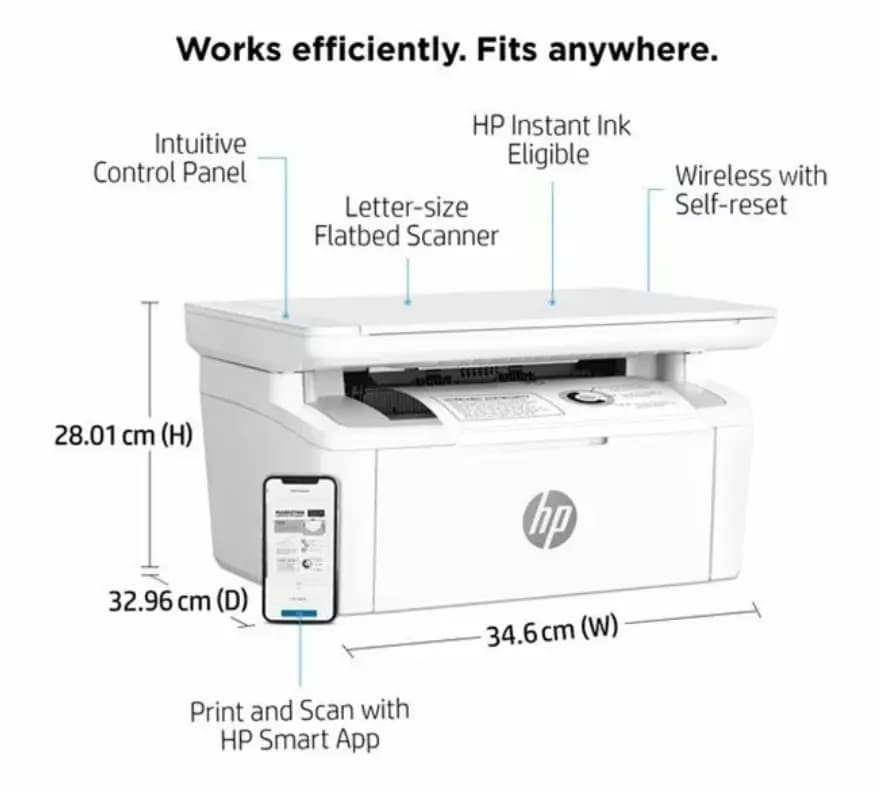 HP LaserJet MFP M141w Printer