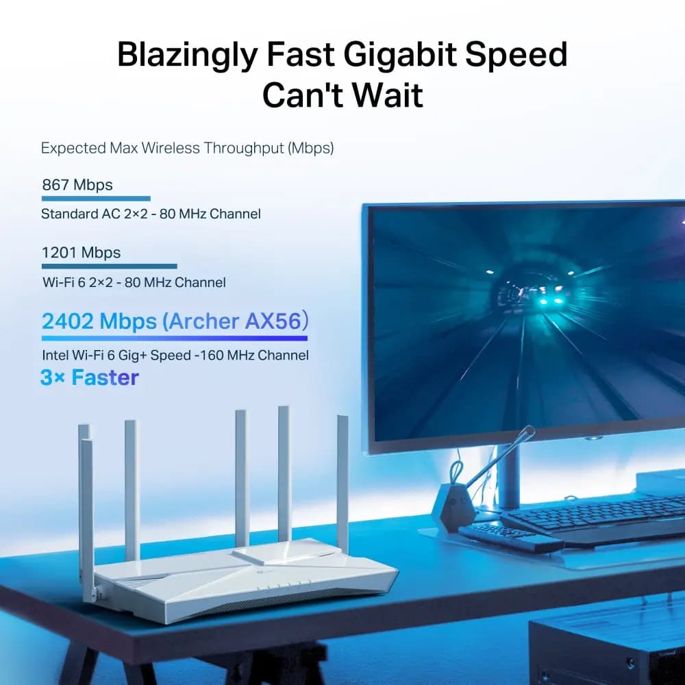 TP-Link, Archer AX56, Wi-Fi 6 Router