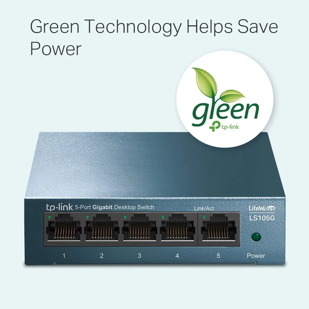 TP-Link, LS105G, 5-Port Gigabit Switch