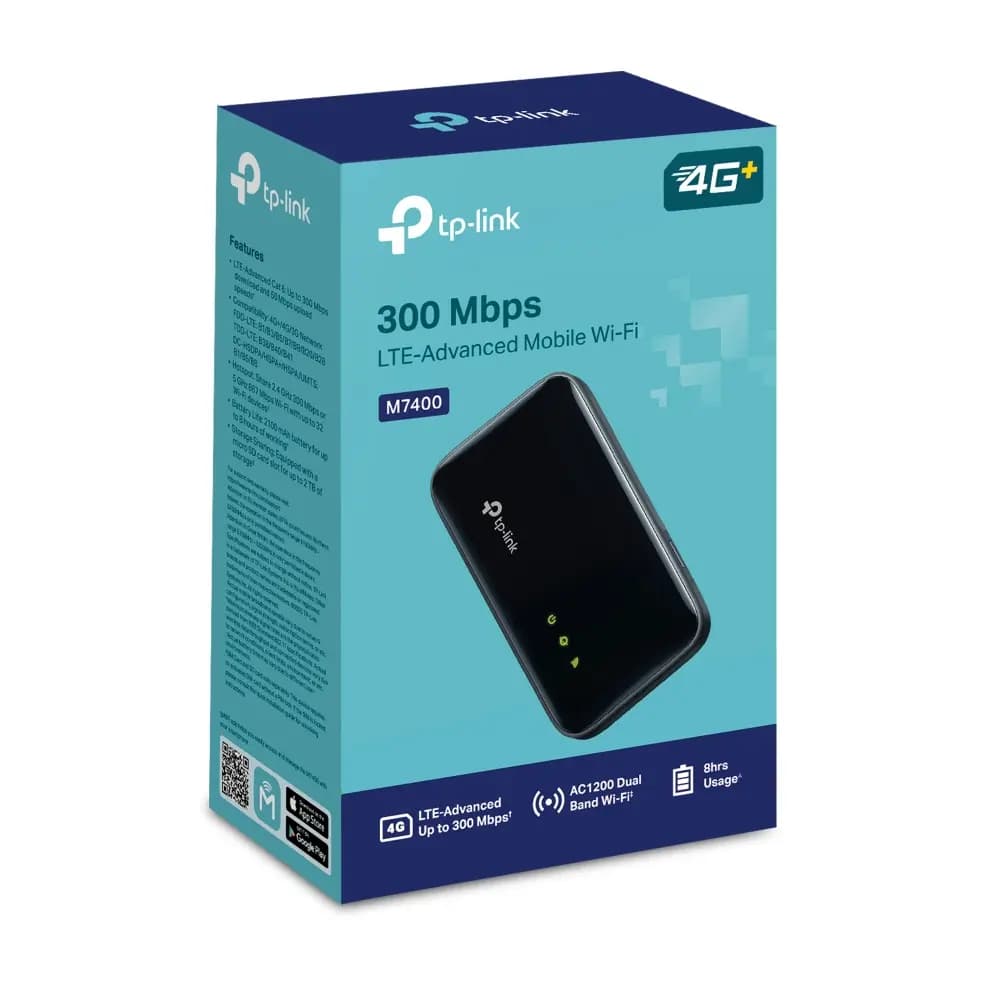 TP-Link, M7400, Router, 300 Mbps LTE-Advanced Mobile Wi-Fi