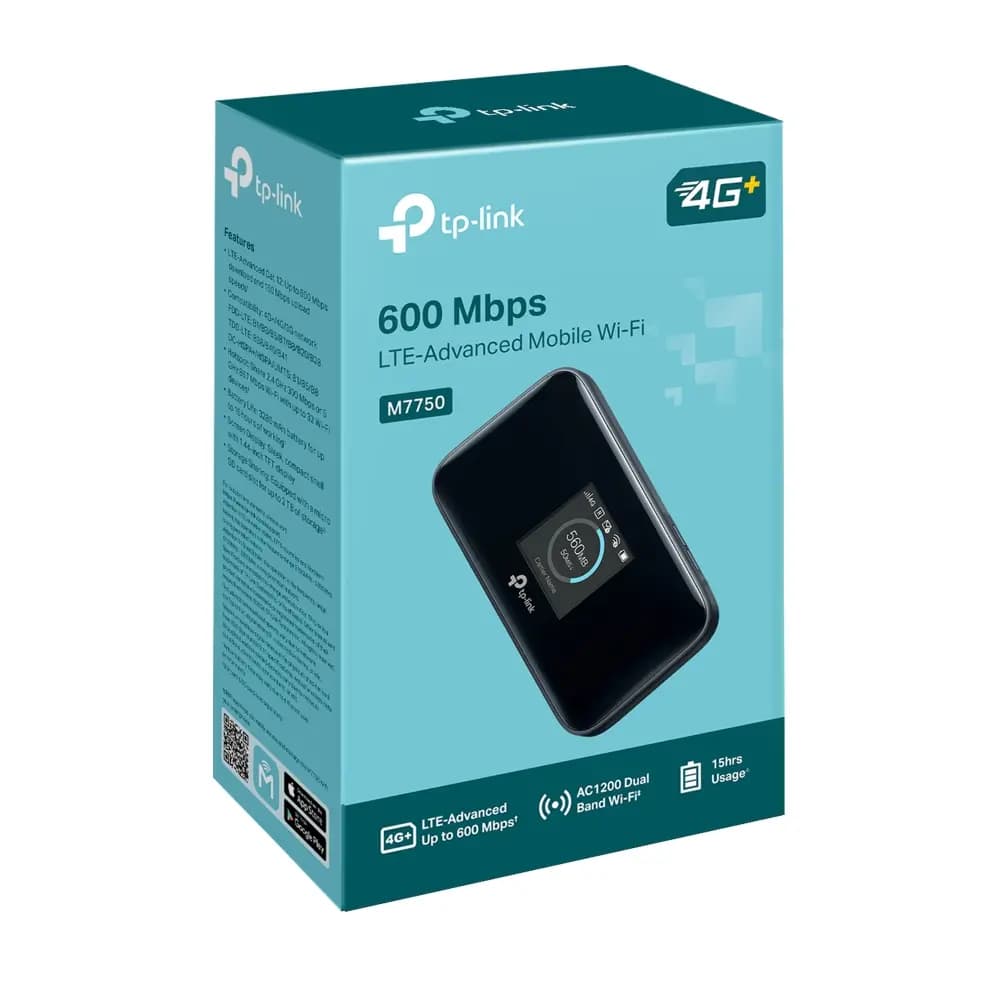 TP-Link, M7750, Router, 600 Mbps LTE-Advanced Mobile Wi-Fi