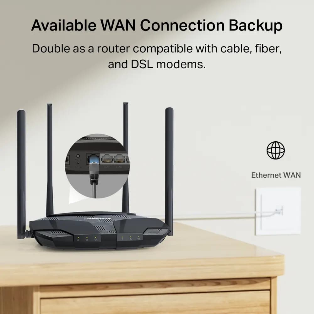 MERCUSYS, MB235-4G, Router, 4G+ Cat6 AC1200 Wireless Dual Band Gigabit Router